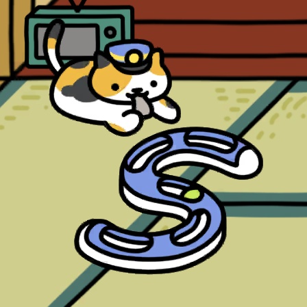 えきちょうさん　池と床の間