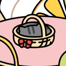 さばとらさん 花カゴ