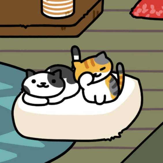 しまみけさん ねむねむ、くろぶちさん　ねこのリゾート