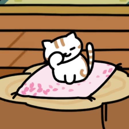 しろちゃうずさん ねむねむ 池と床の間