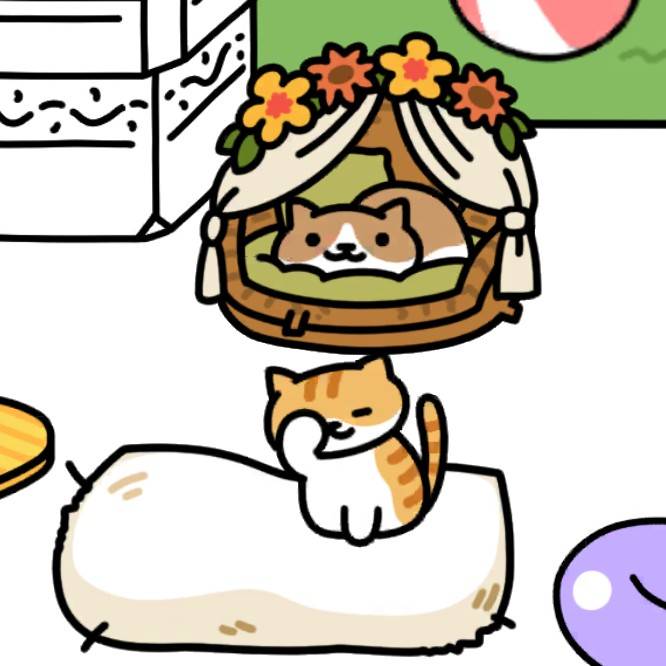 しろちゃとらさん ねむねむ、ちゃはちさん　ねこのリゾート