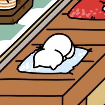 しろねこさん ごめん寝　いつもの１