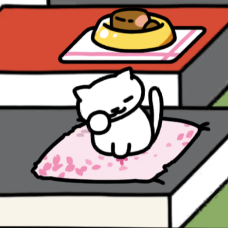 しろねこさん ねむねむ　モダンスタイル