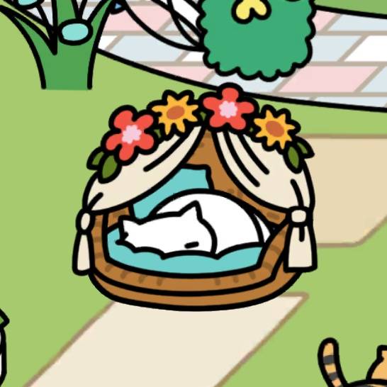 しろねこさん　フラワーガーデン（３）