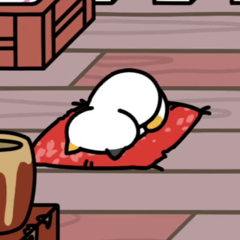 しろみけさん ごめん寝　カリカリ西部劇