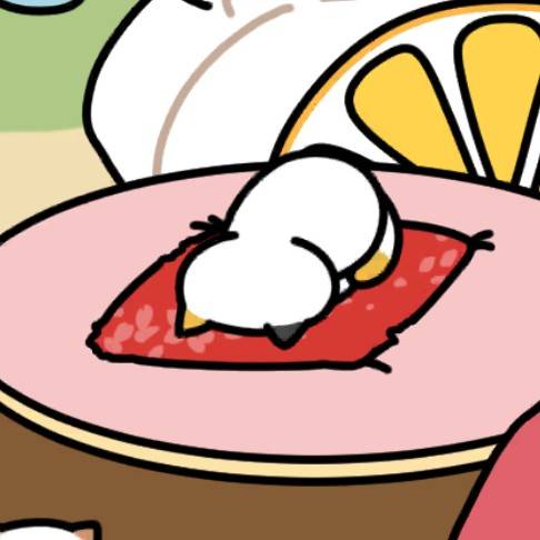 しろみけさん ごめん寝　スイーツガーデン