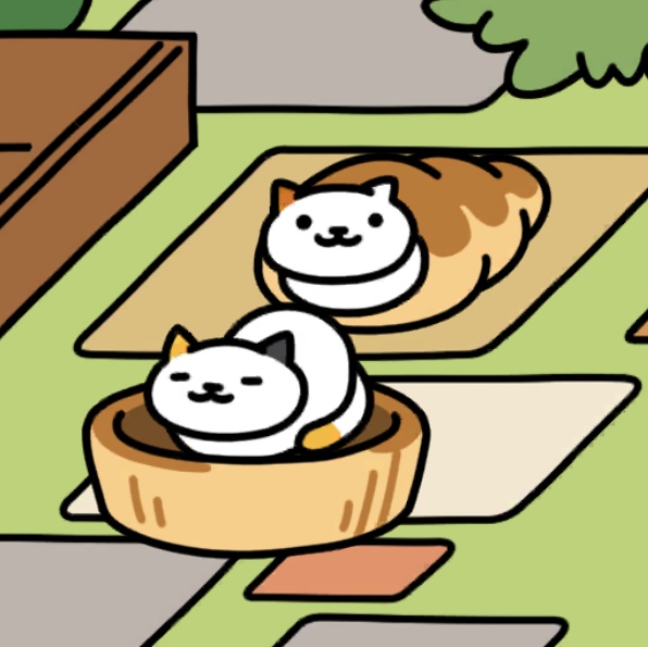 しろみけさん、とびがらさん　ウッドデッキ