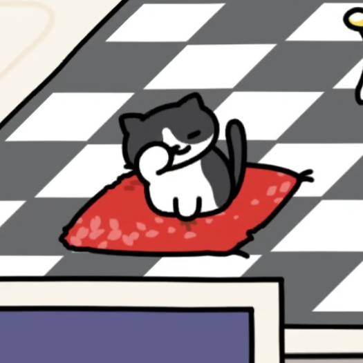 はちわれさん ねむねむ　モダンスタイル