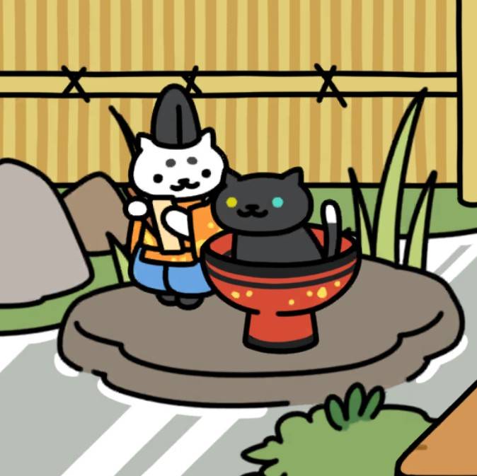 まろまゆさん、おっどさん　池と床の間