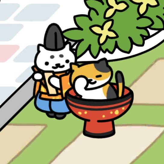 まろまゆさん、みけさん ねむねむ　フラワーガーデン