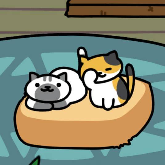 みけさん ねむねむ、しまぽいんとさん　ねこのリゾート