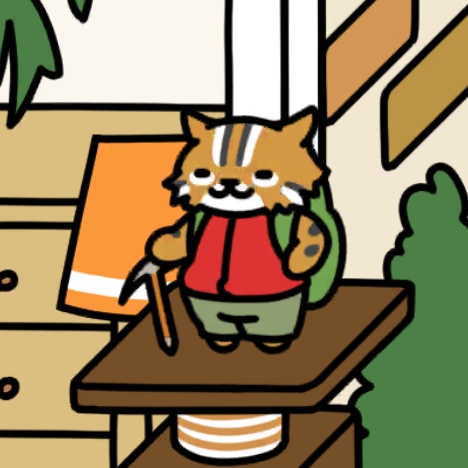 やまねこさん　ウッドデッキ