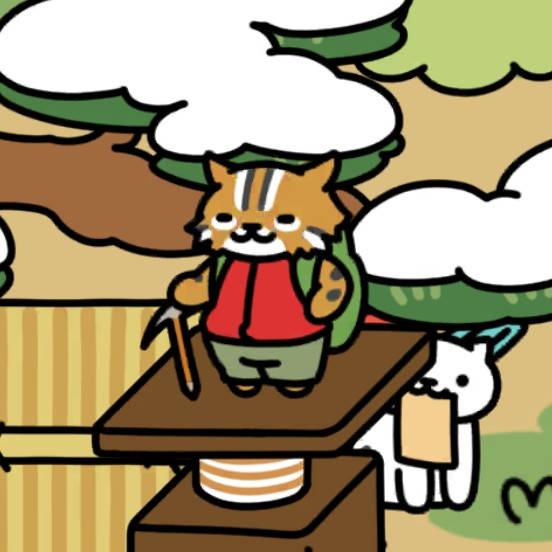 やまねこさん　池と床の間（雪）