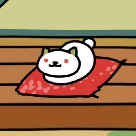 ゆきねこさん　ちりめん座布団