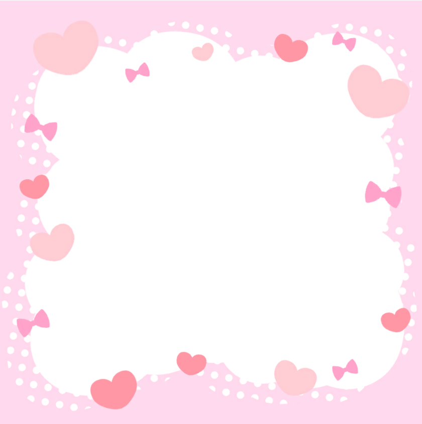 台紙 ハート模様1