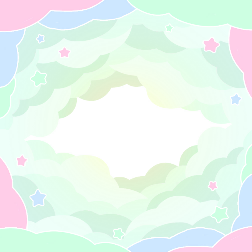 台紙 パステル雲2