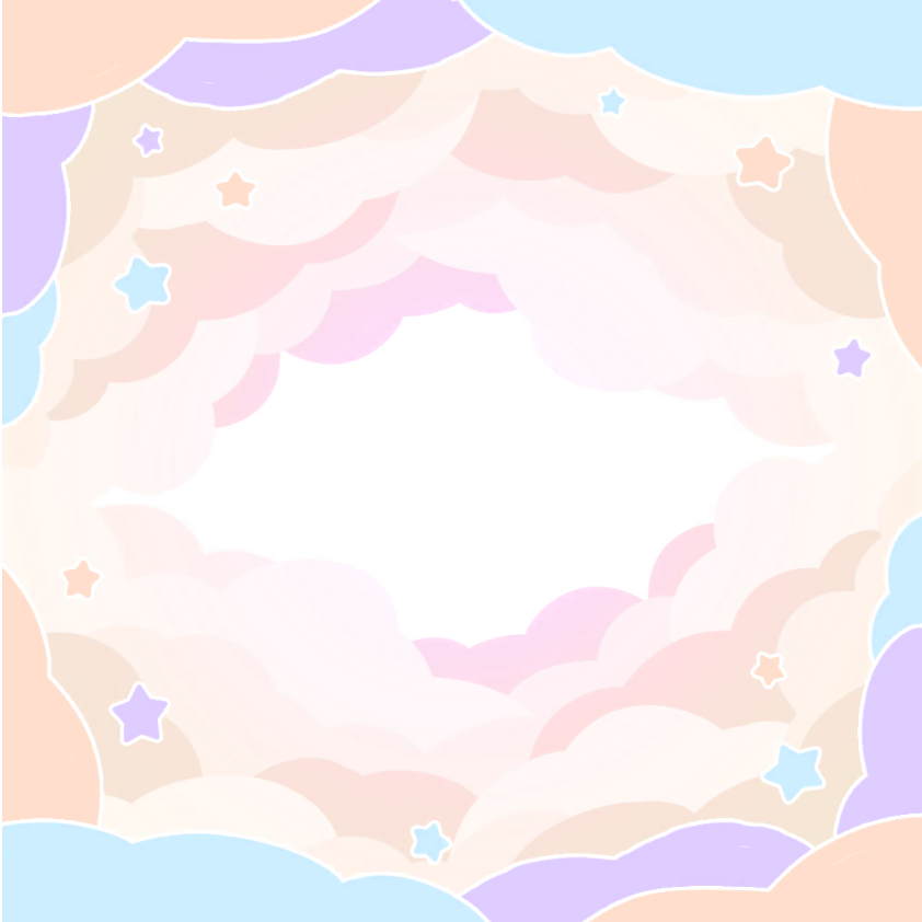 台紙 パステル雲3