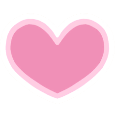 装飾 ぷっくりハート1.1