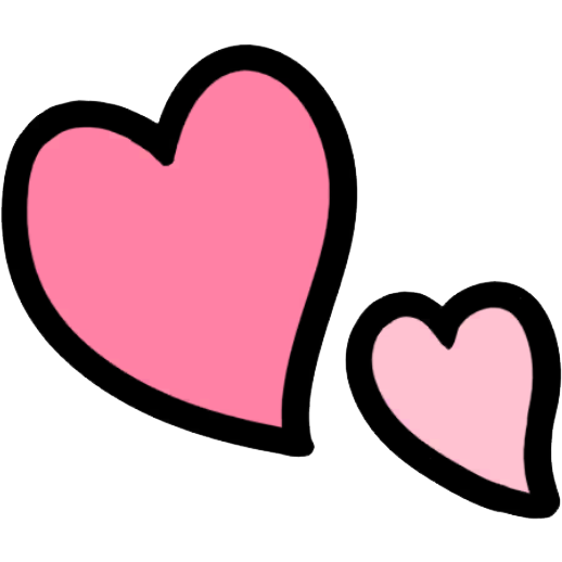 装飾 ダブルハート1.1