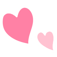 装飾 ダブルハート1.2