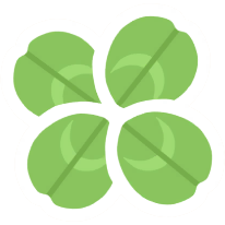 装飾 四つ葉のクローバー1.2