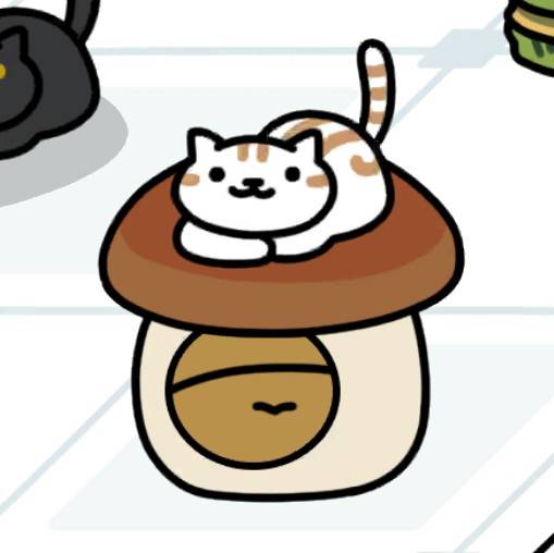 きのこクッション　しろちゃうずさん