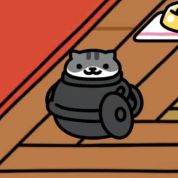 しろさばさん　鉄製茶釜