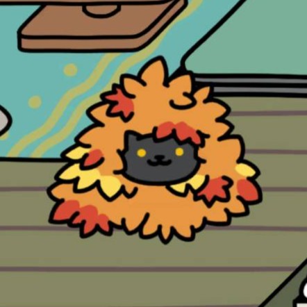 ぽんぽん落ち葉山　くろねこさん