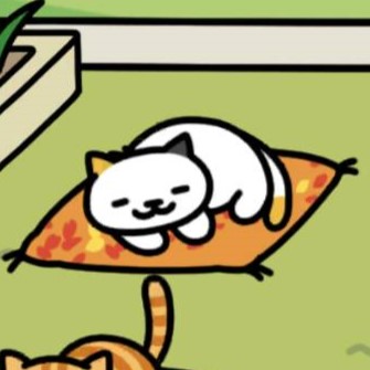 もみじ座布団　しろみけさん