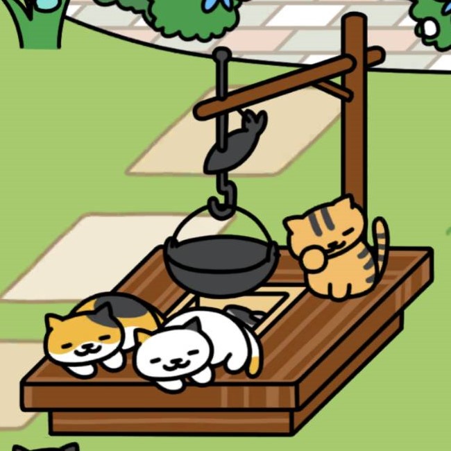 みけさん しろみけさん きじとらさん 取り付け囲炉裏