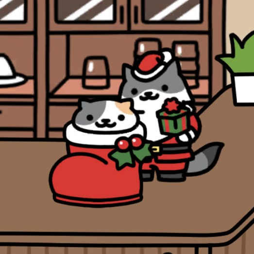 クリスマスブーツ　さんたさん＆うすみけさん