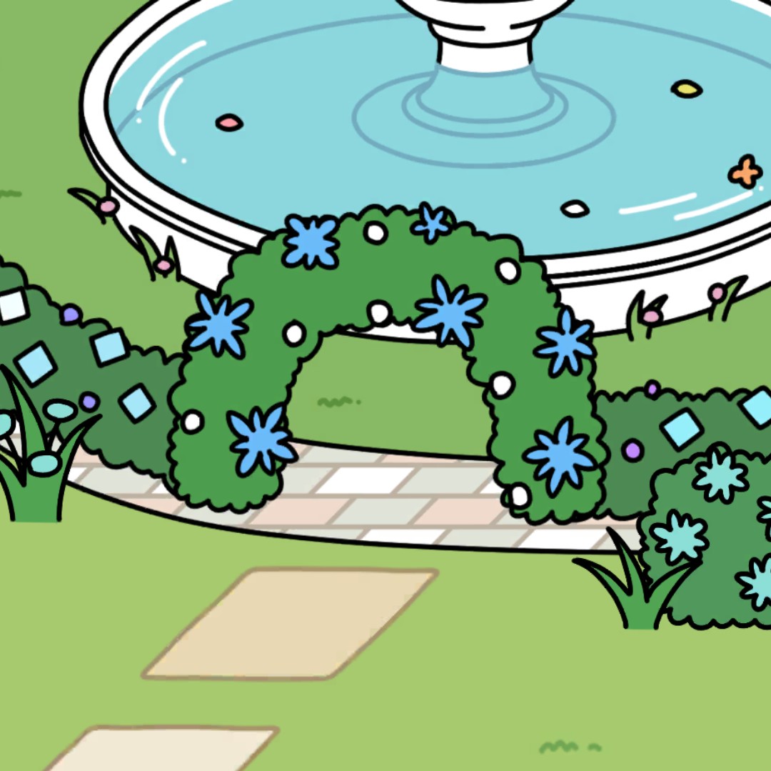 フラワーガーデン 青の花