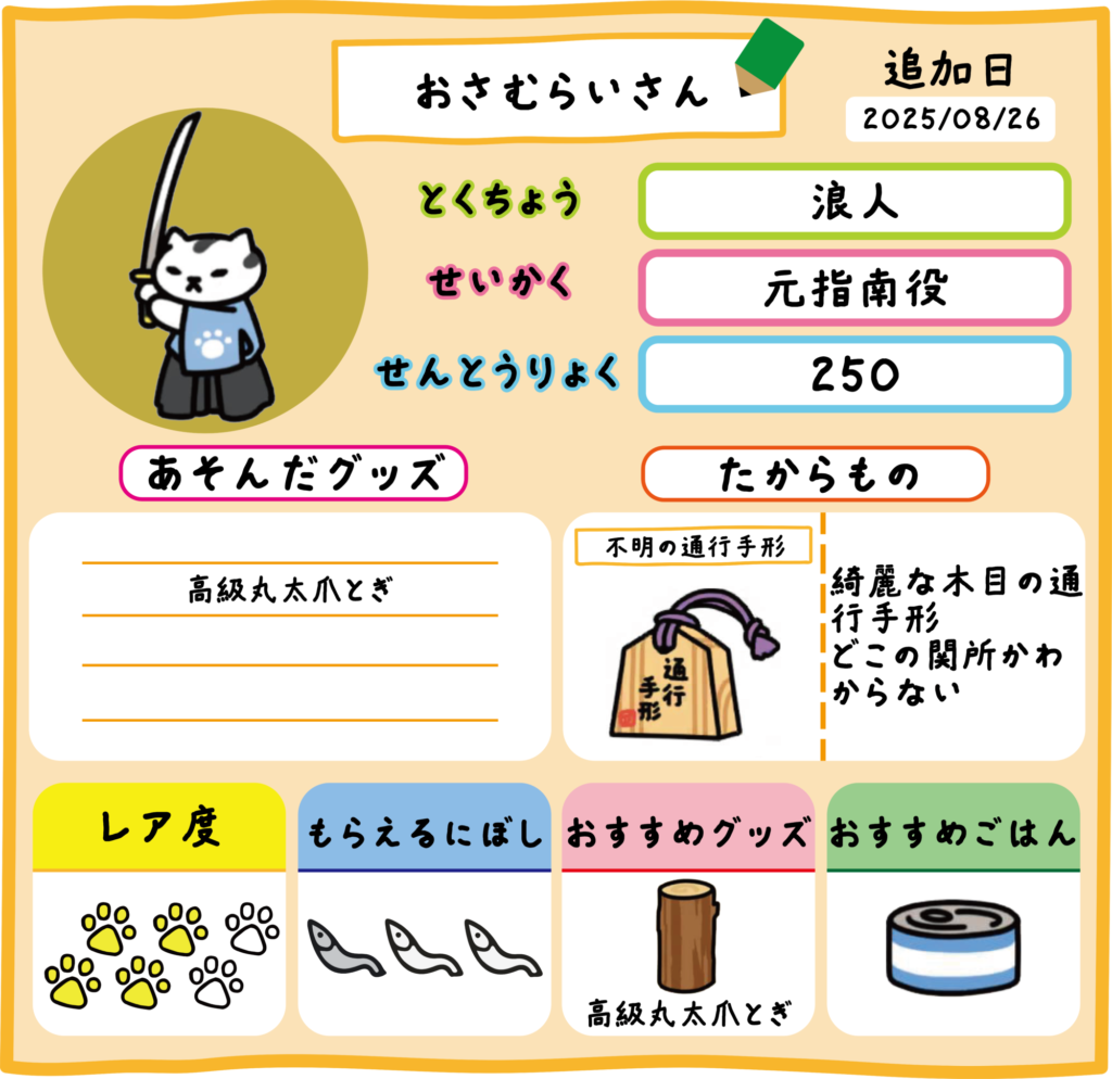 おさむらいさん　高級丸太爪とぎ2