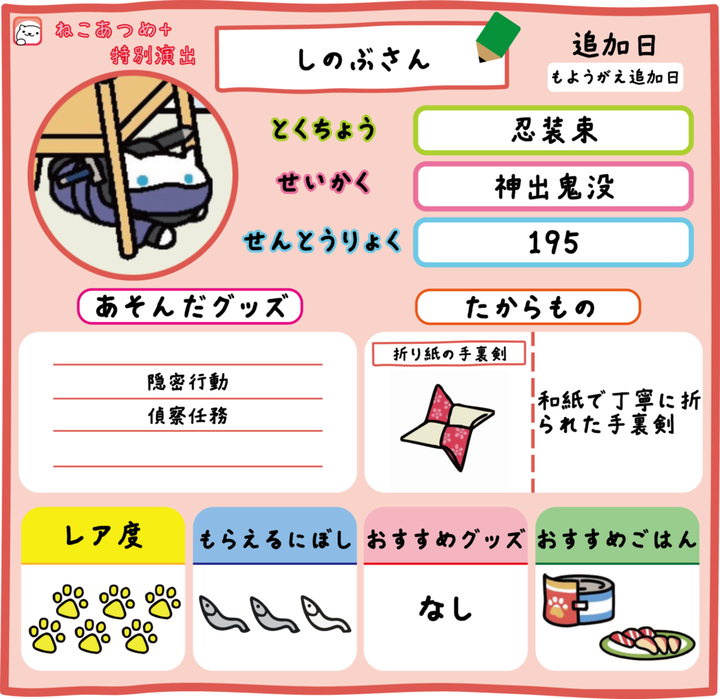 しのぶさん　特別演出　プロフィール