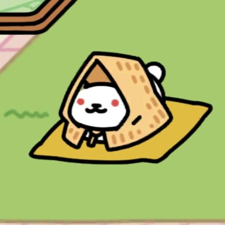 ゆきねこさん　お座布団(黄)