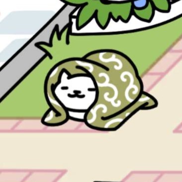 唐草柄毛布　しろねこさん