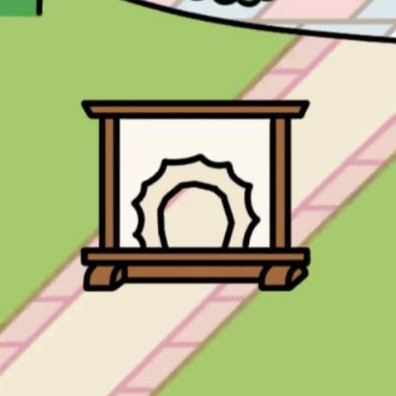 障子のついたて　破れ