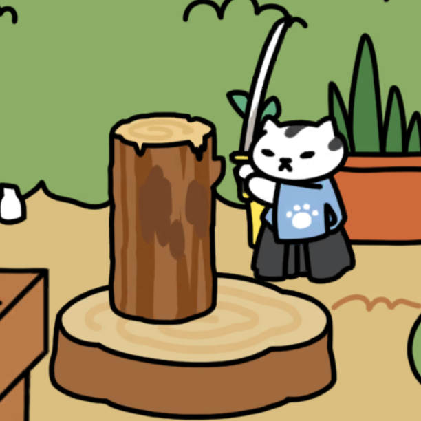 おさむらいさん　高級丸太爪とぎ　いつもの１