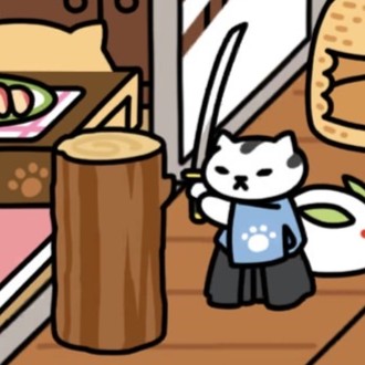 おさむらいさん　高級丸太爪とぎ　いつもの２