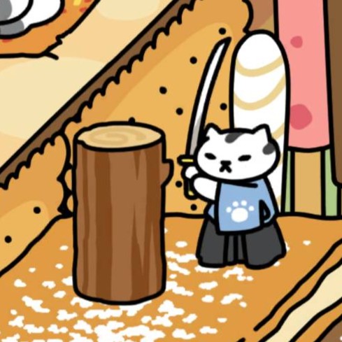 おさむらいさん　高級丸太爪とぎ　スイーツガーデン