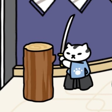 おさむらいさん　高級丸太爪とぎ　モダンスタイル