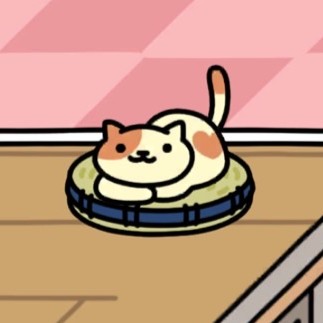 くりーむさん　い草座布団(青)　いつもの２