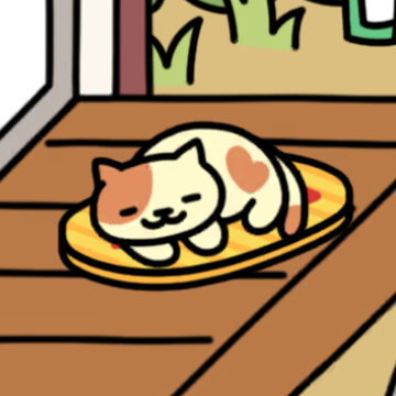 くりーむさん　小判マット　いつもの１