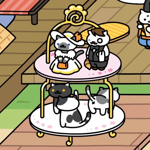 さふぁいあさん＆せばすさん　ビッグスイーツタワー　ねこのリゾート