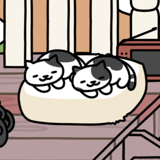 しろくろさん&くろぶちさん　ビッグクッション白