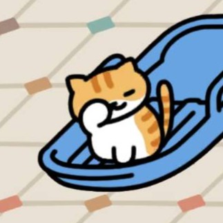 しろちゃとらさん　ねむねむ　カフェスペース