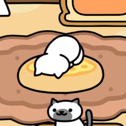 しろねこさん ごめん寝 ピザクッション(プレーン)