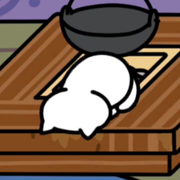 しろねこさん　ごめん寝　取付け囲炉裏　ねこのリゾート