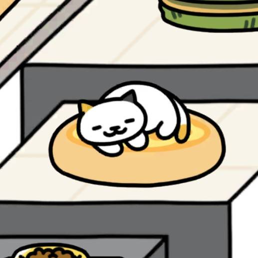 しろみけさん　ピザクッション(プレーン)