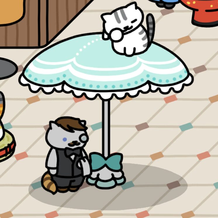 せばすさん　メルヘンパラソル　カフェスペース